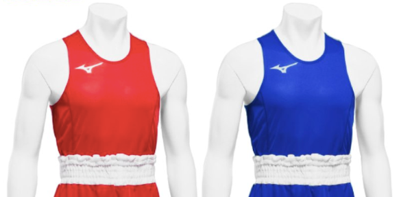 Mizuno Boxing Shirt Amateur Boxing Competition Uniform Red / Blue