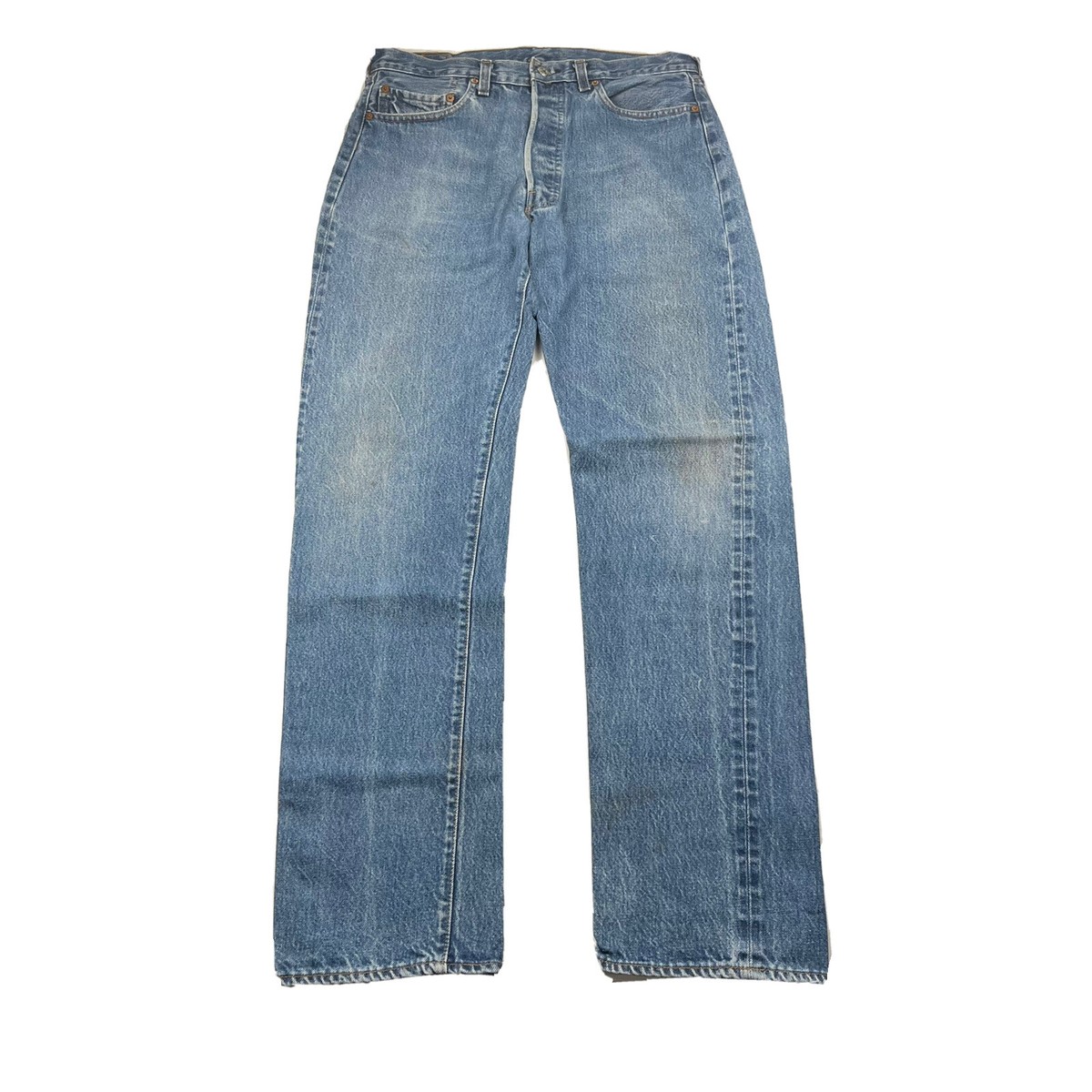 Vintage 70s Levi's Redline 501xx Selvedge Blue Jeans 33x34 1501
