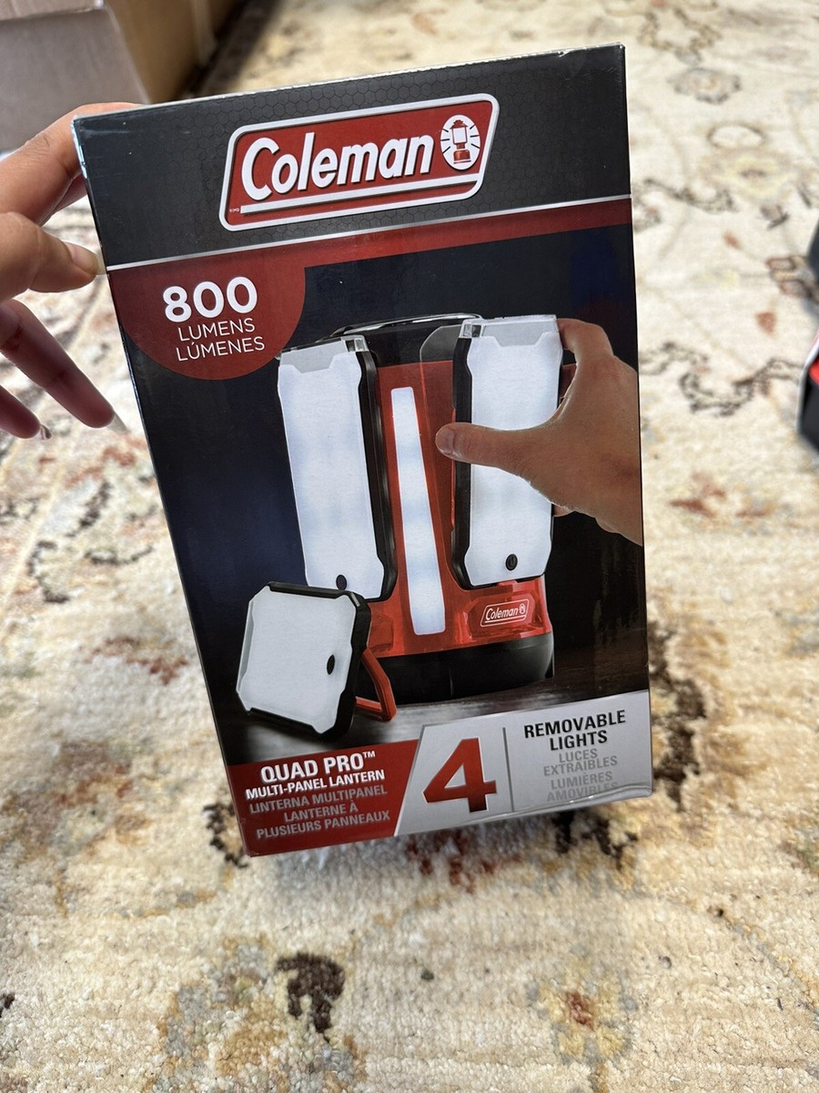 COLEMAN QUAD PRO Multi Panel Lantern Camping 800L LED Panel