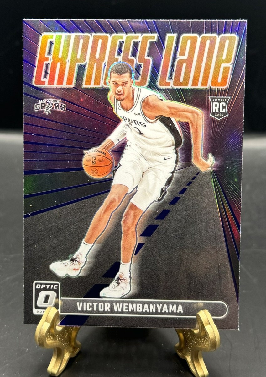 2023-24 Donruss Optic Victor Wembanyama Express Lane Purple Prizm