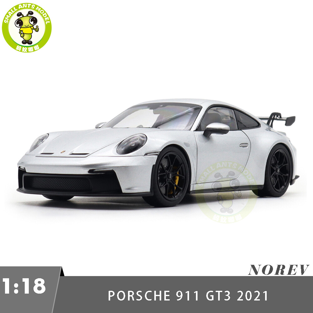 1/18 Porsche 911 992 GT3 2021 Norev 187313 Silver Diecast Model