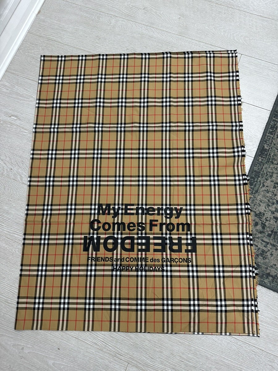 BURBERRY x Comme des Garçons 2018 Capsule Scarf | Brown | CDG