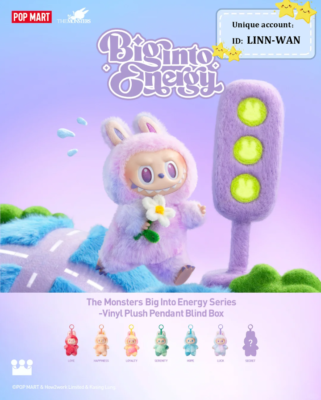 POPMART Big Into Energy シクレ-トぬいぐるみ ID 本我 POPMART Big