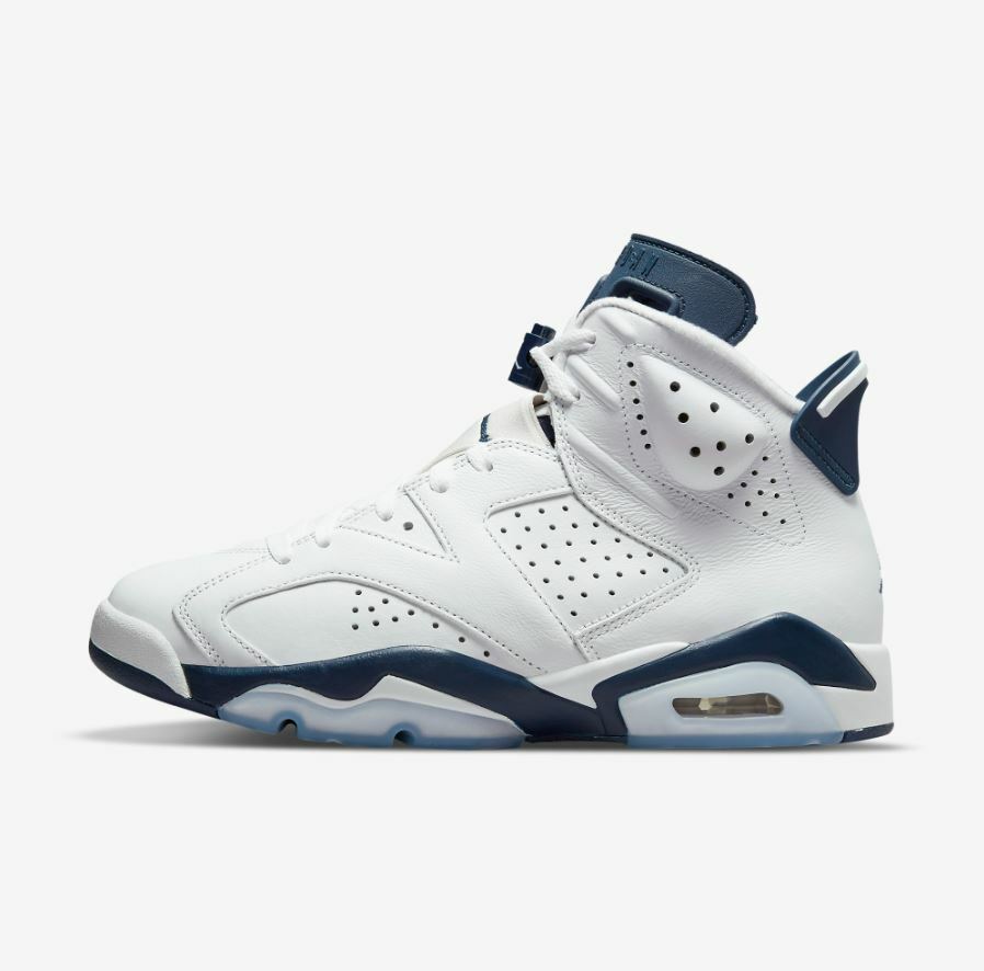 2022 NIKE AIR JORDAN 6 VI RETRO WHITE MIDNIHGT NAVY CT8529-141 MEN