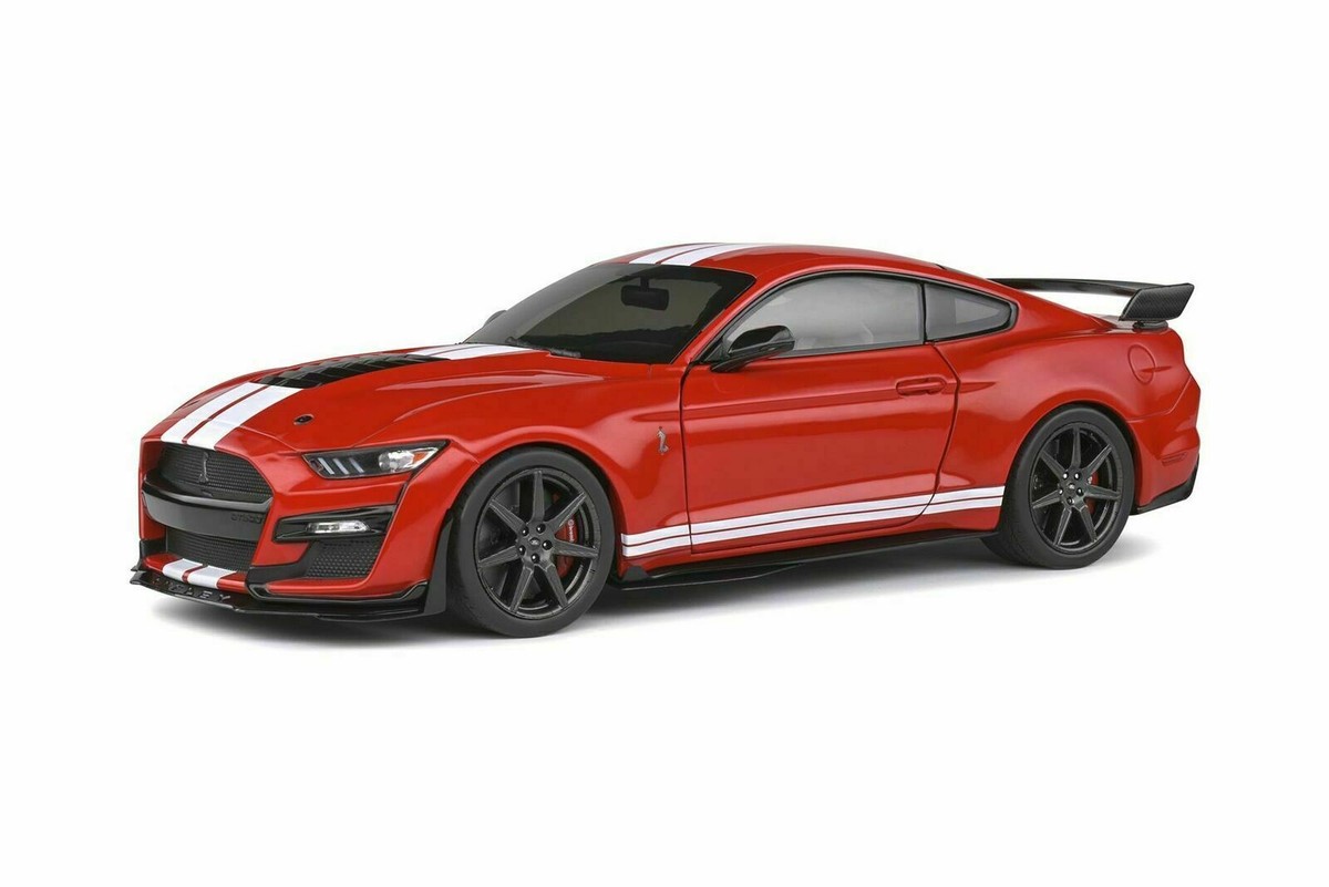 1/18 Ford Mustang Shelby GT500 (Red) W Stripes Diecast Model by