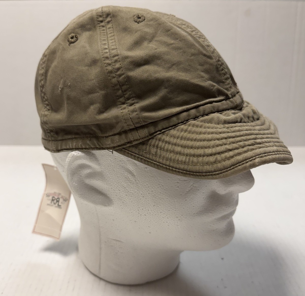 Polo Ralph Lauren RRL Double RL Mechanics Cap Army Green Hat Wavy