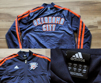 Oklahoma City Thunder OKC Adidas Jacket Warm Up On Court Durant