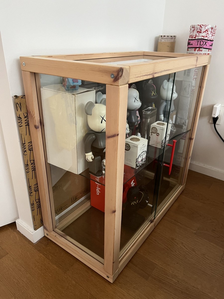 IKEA x VIRGIL ABLOH Glass-Door Cabinet Pine Display Case MARKERAD