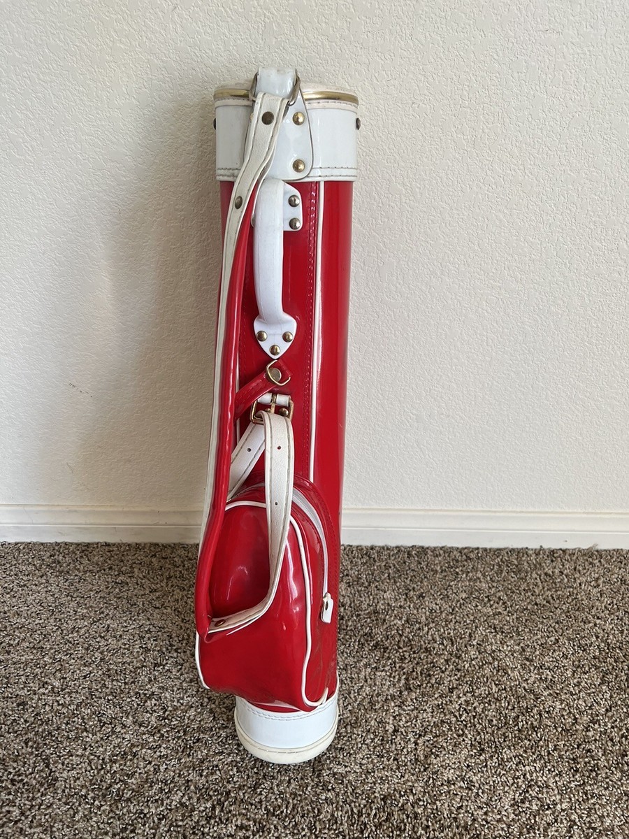 Vintage Golf Vinyl Bag Red & White 28” Tall 5” Wide | eBay