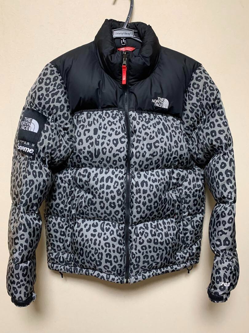 Supreme North Face Nuptse Leopard Down Jacket Grey Size M | eBay