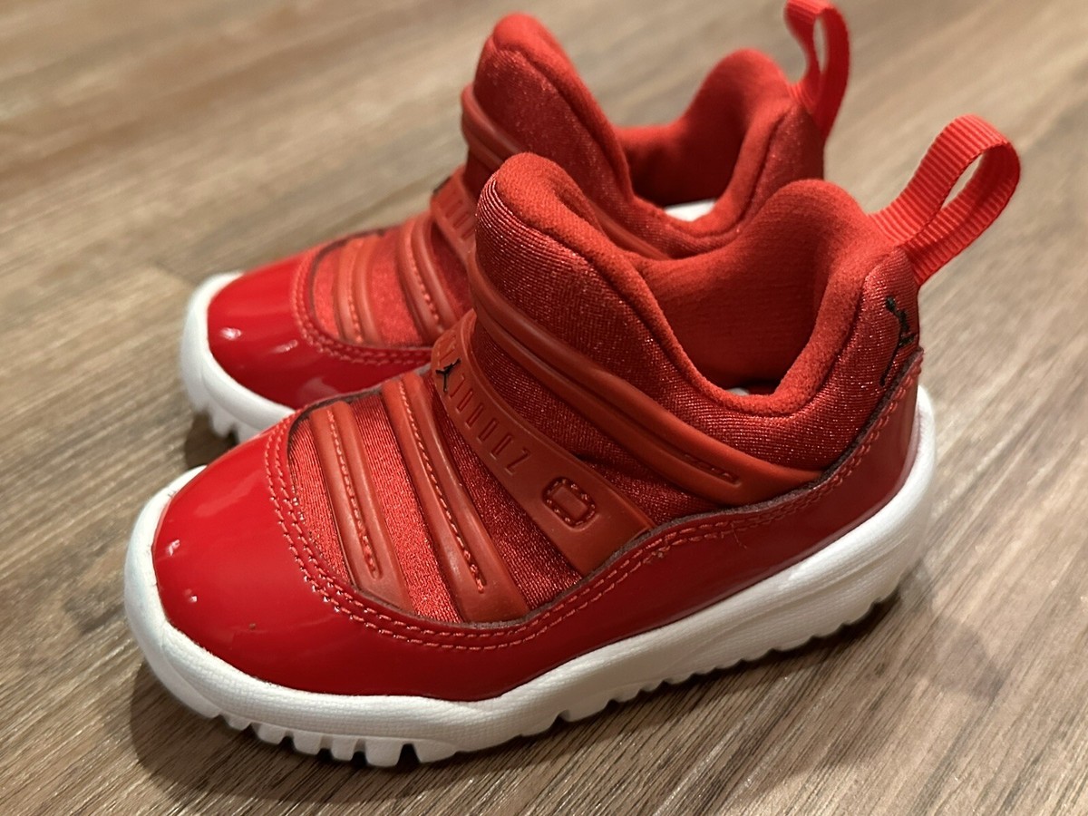 Nike Air Jordan 11 Kids Size 5C Retro Little Flex Red/White Shoes