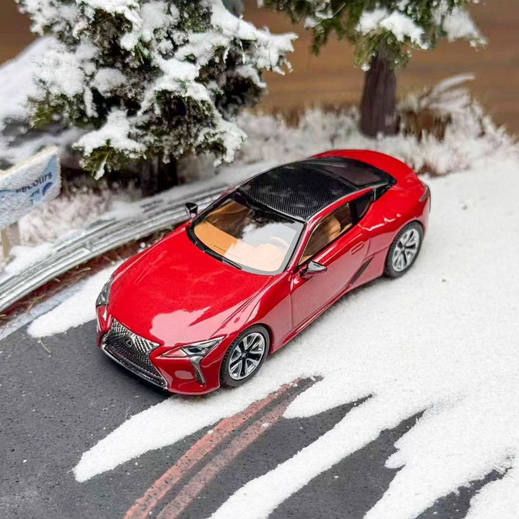 AR 1/64 Scale Lexus LC500 2018 Red Diecast Car Model Toy