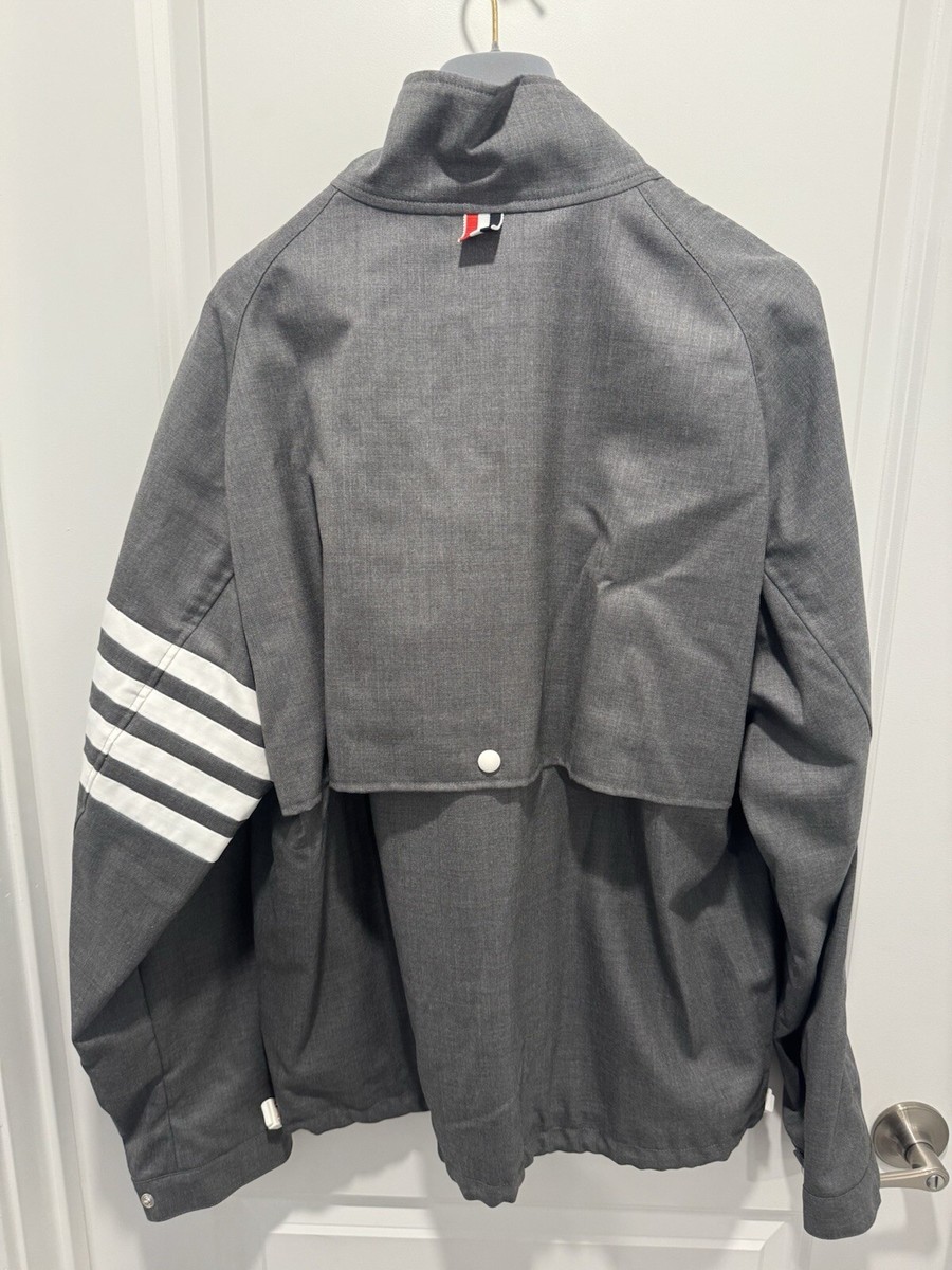 Thom Browne Mens Double-Zip Raglan Jacket Size 1 (Small) NWT $1725