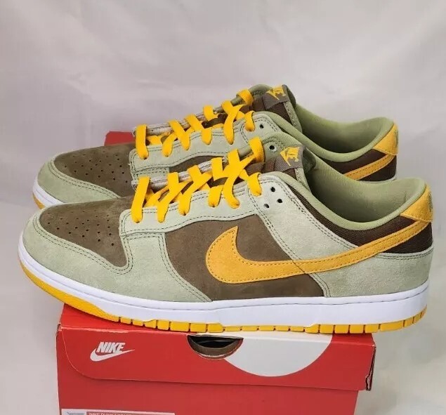 Nike Dunk Low SE | MENS SIZE 11.5 | Dusty Olive Pro Gold Ugly
