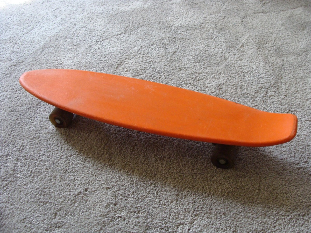 Vintage Orange Nash Skateboard Cruiser Sidewalk Surfer 70s Plastic