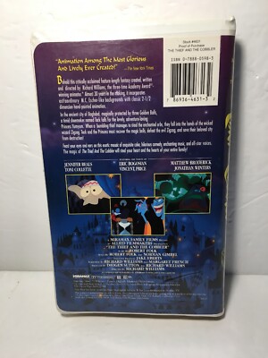 The Thief & The Cobbler VHS Clamshell Miramax Vincent Price Beals