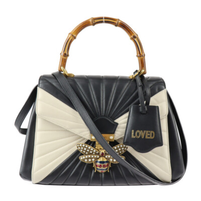 GUCCI Handbag 476531 queen margaret top handle Bamboo 2WAY