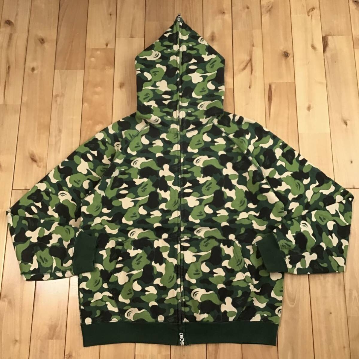 BAPE ABC camo green full zip hoodie a bathing ape NIGO Size M | eBay