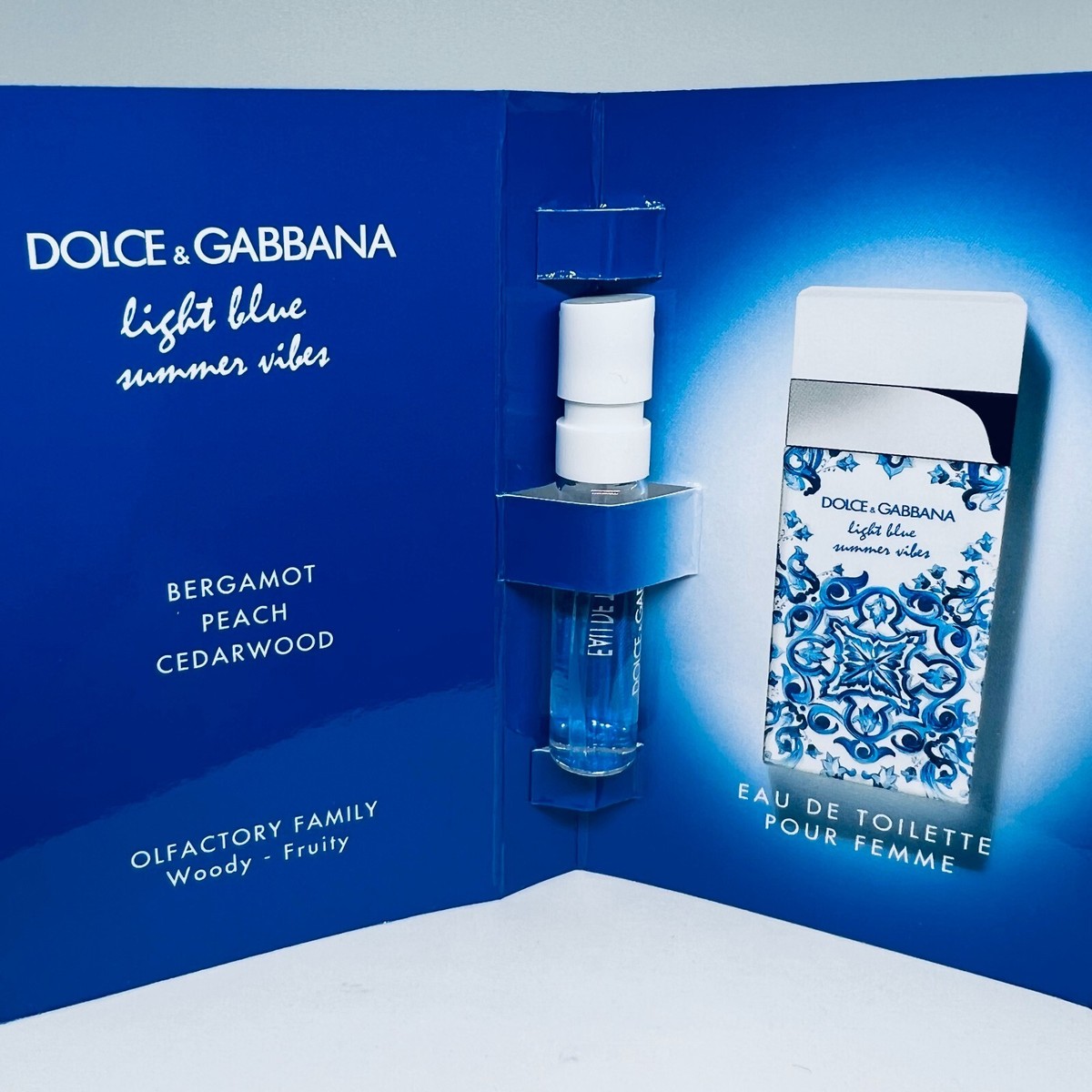 Dolce & Gabbana Light Blue Summer Vibes EDT For Women Sample Spray