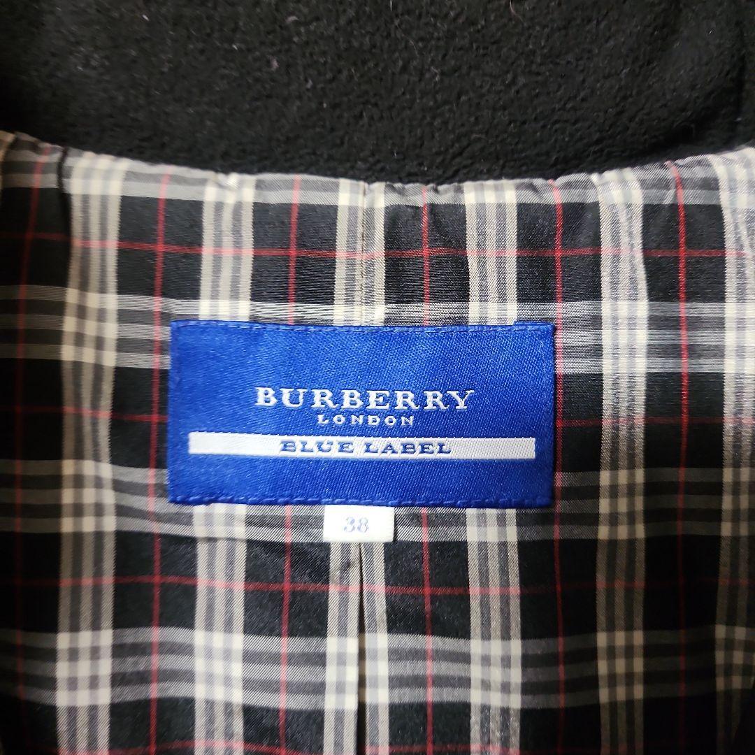 BURBERRY BLUE LABEL Down Jacket Black Glossy Size M used 2505SM | eBay