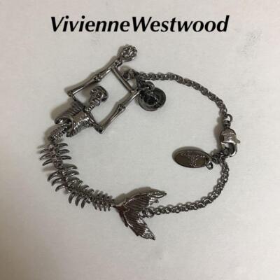 Vivienne Westwood Skull Mermaid Bracelet Gunmetal Black NO BOX