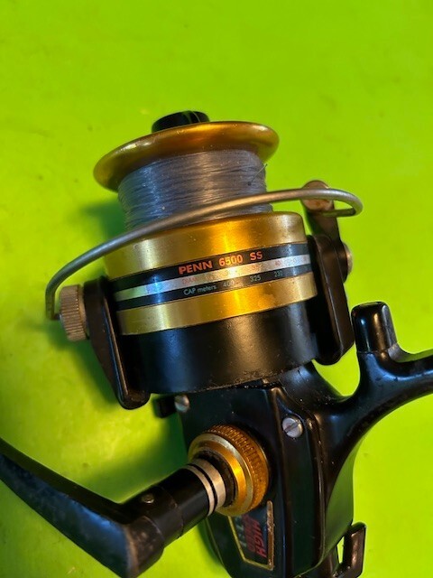 VINTAGE PENN SPINFISHER 6500SS SPINNING FISHING REEL LOOKS AND