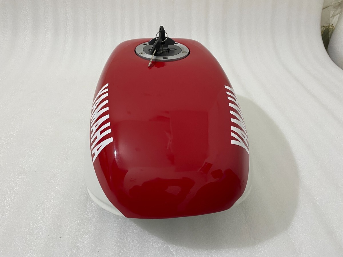 Yamaha Ysr 50 80 Ysr50 Ysr80 1989 Steel Tank White & Red With Cap