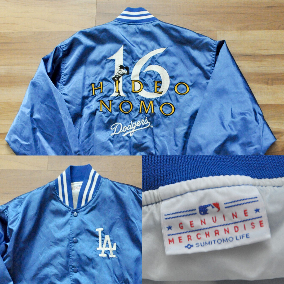 Hideo Nomo LA Dodgers MLB Jacket Satin Starter Style Japan