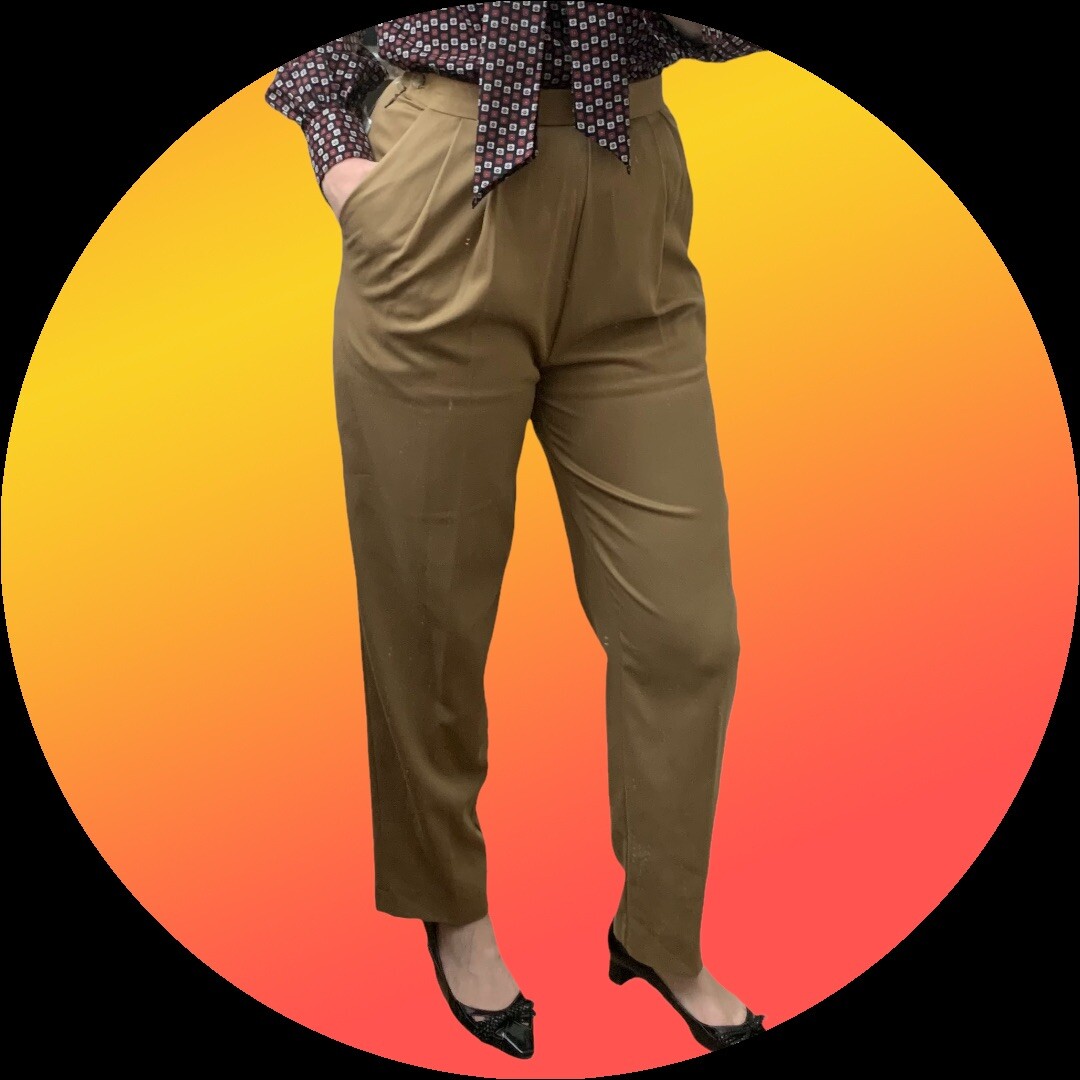 90s two tack slacksブラウン BALENCIAGA 91 90s two tack slacks