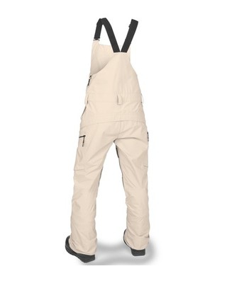 Volcom Elm Stretch Gore Bib Overall Women's Snow Pants, Sand