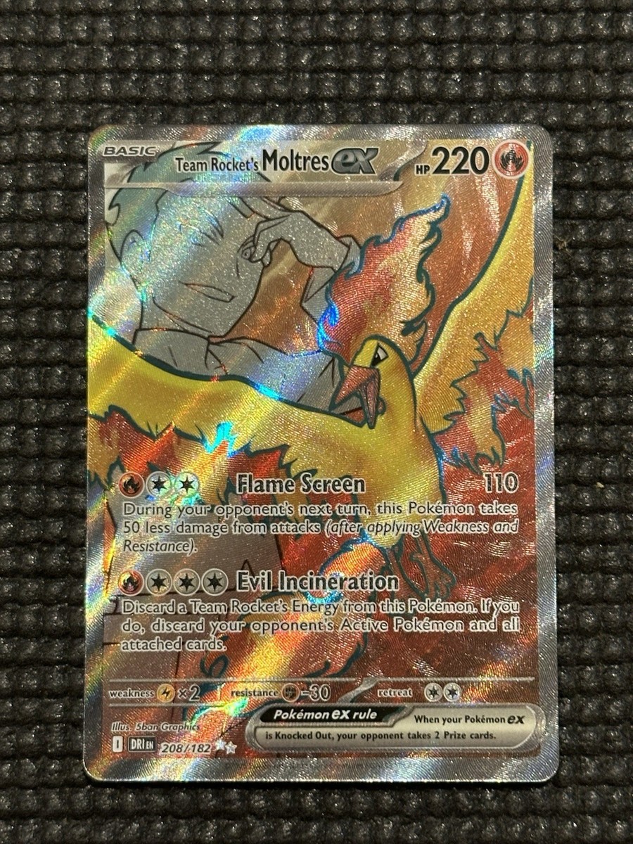 Team Rocket's Moltres ex 208/182 Sv10: Destined Rivals Holo | eBay