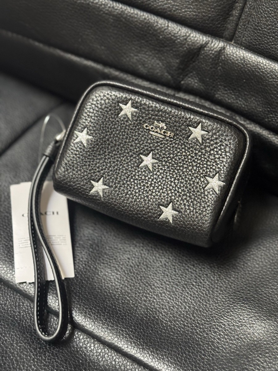NWT Coach Pouch Wristlet With Star Print CW413 | eBay