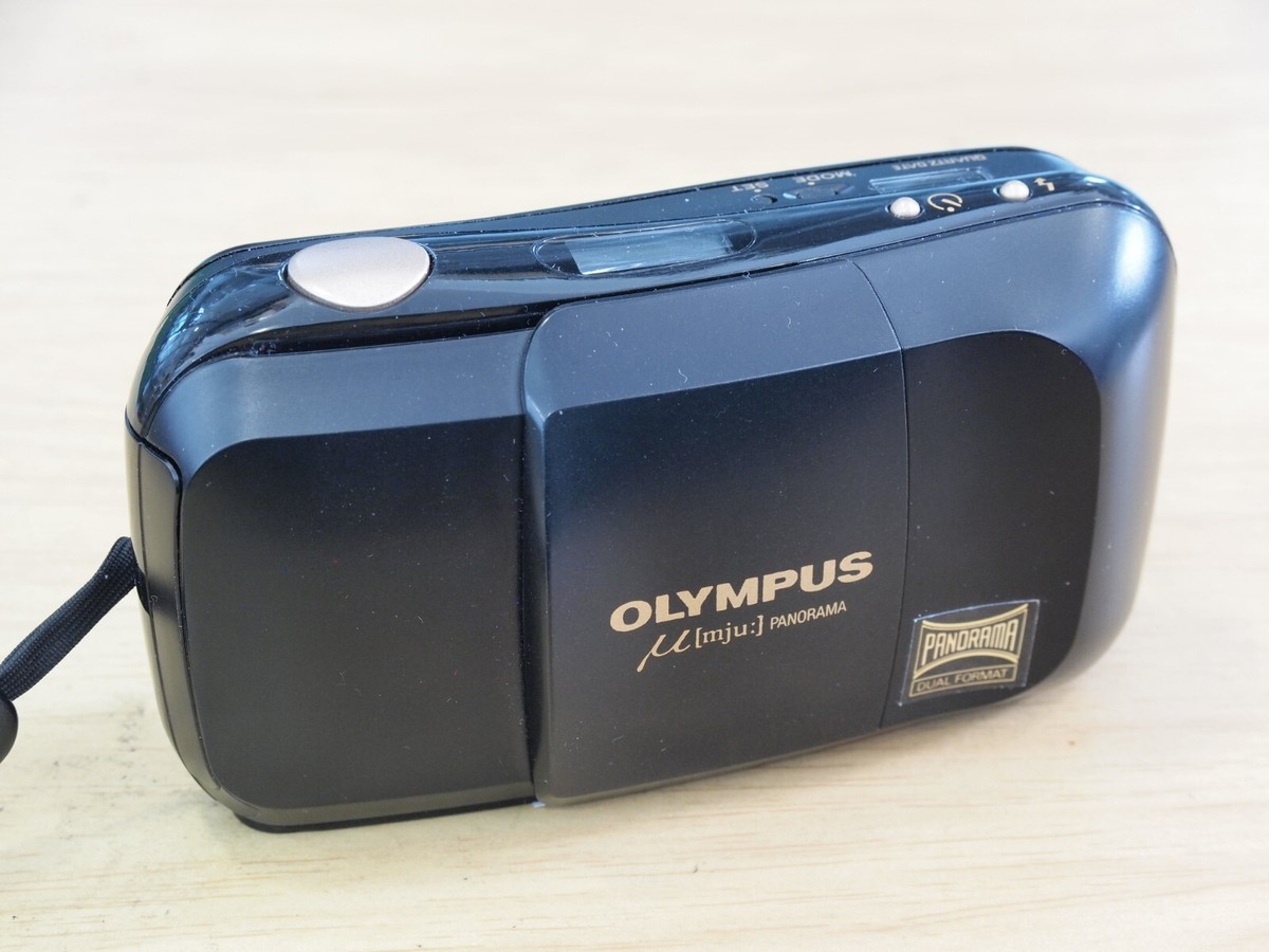 Olympus MJU I Panorama Quartz Date 35mm Compact Film Camera, Rare