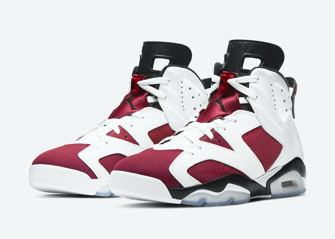 Nike Air Jordan 6 Retro Carmine (2021) Size 7 CT8529-106 White