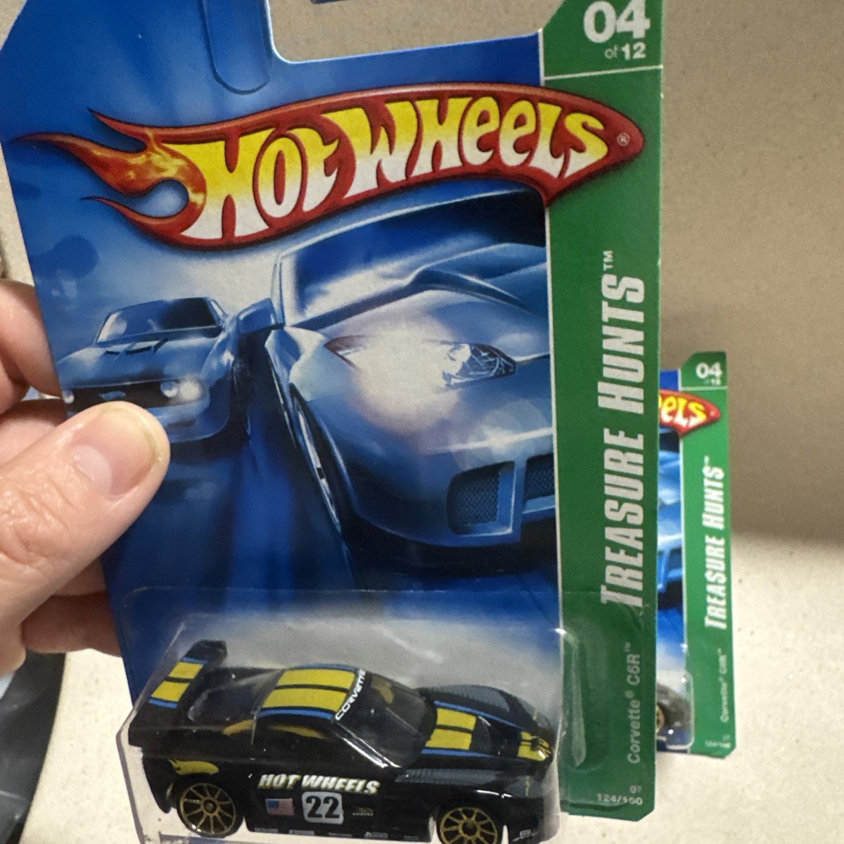 Hot Wheels Super Treasure Hunt and Regular Treasure Hunt Corvette