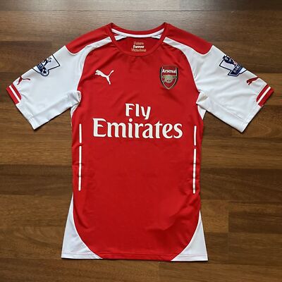 ARSENAL PUMA 2014/2015 FOOTBALL PLAYER ISSUE JERSEY #11 OZIL SIZE
