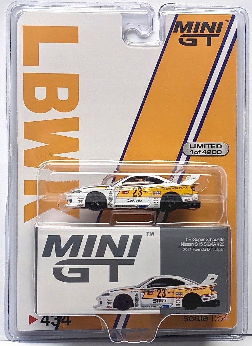 Mini GT 1 64 LBWK Nissan S15 SILVIA #23 2021 Formula Drift Japan