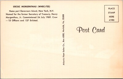 MR ALE Postcard USCGC Morganthau (WHEC-722) UNP B1280 | eBay