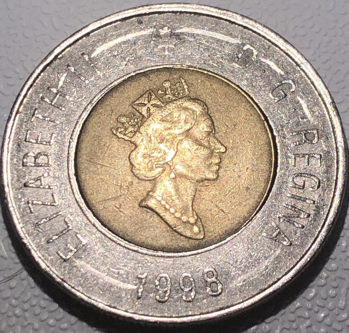 Canada 1998 Error Toonie Canadian $2 Two Dollar Double Stamp Error