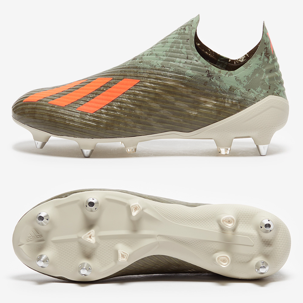 adidas X 19+ SG Mens Football Boots Green Orange SIZE 6 7 8 9 10