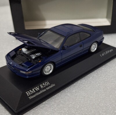 BMW 8-Series 850i Coupe (E31) 1991 Blue Met 1:43 Minichamps