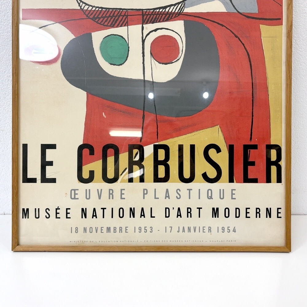 Le Corbusier 1954 Vintage Exhibition Poster Original Lithograph