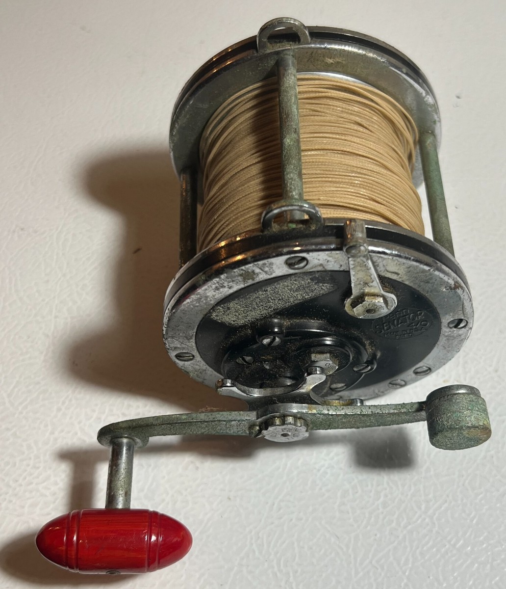 PENN Senator 4/0 Used Saltwater Fishing Reel with Red Handle | eBay