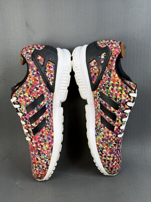 adidas ZX Flux Multi-Color Prism sneaker shoes men size 12