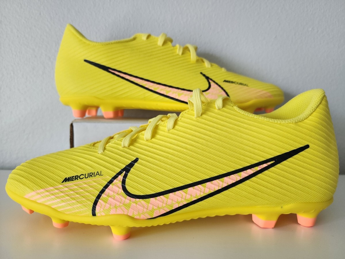 Nike Mercurial Vapor 15 Club MG Soccer Cleats Yellow Sunset Glow