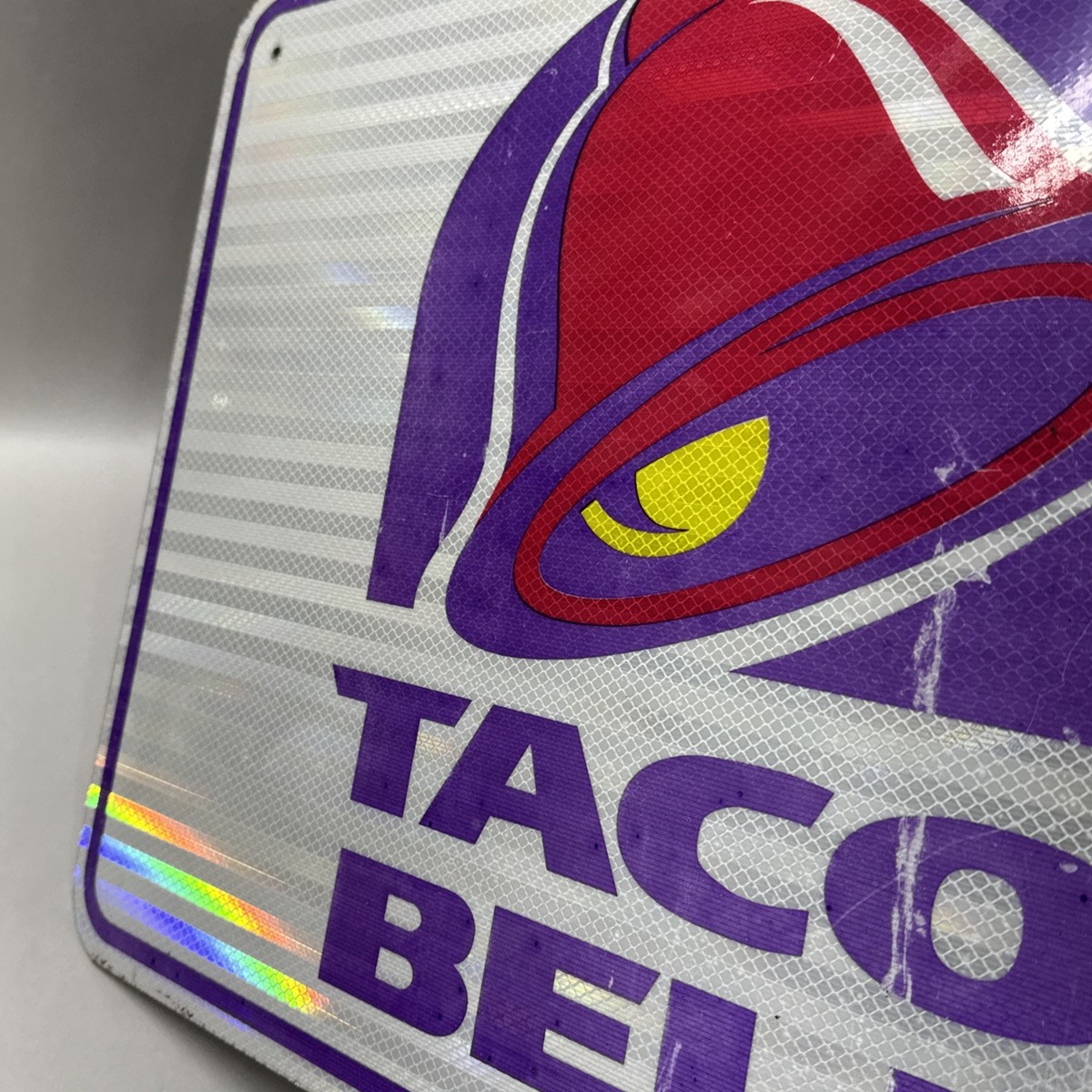 Taco Bell Restaurant Aluminum Road Highway Exit Sign 18 x 24” Taco