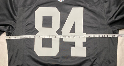 New NFL Nike Black Jersey On Field 84 Antonio Brown Raiders Men's