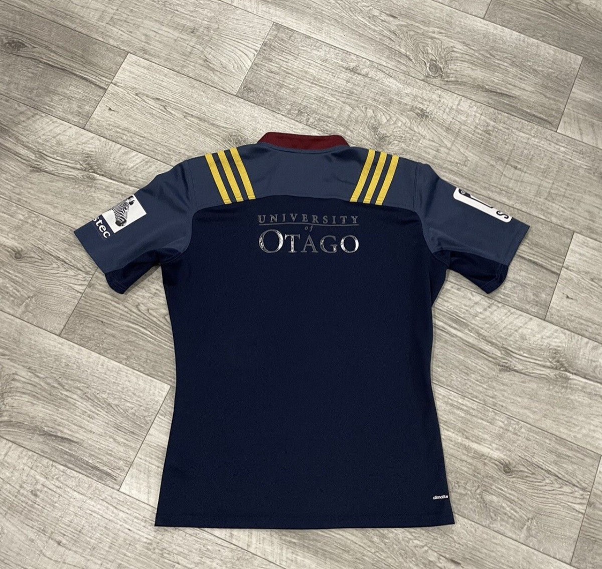 New HIGHLANDERS otago rugby Adidas jersey tee shirt pulse | eBay