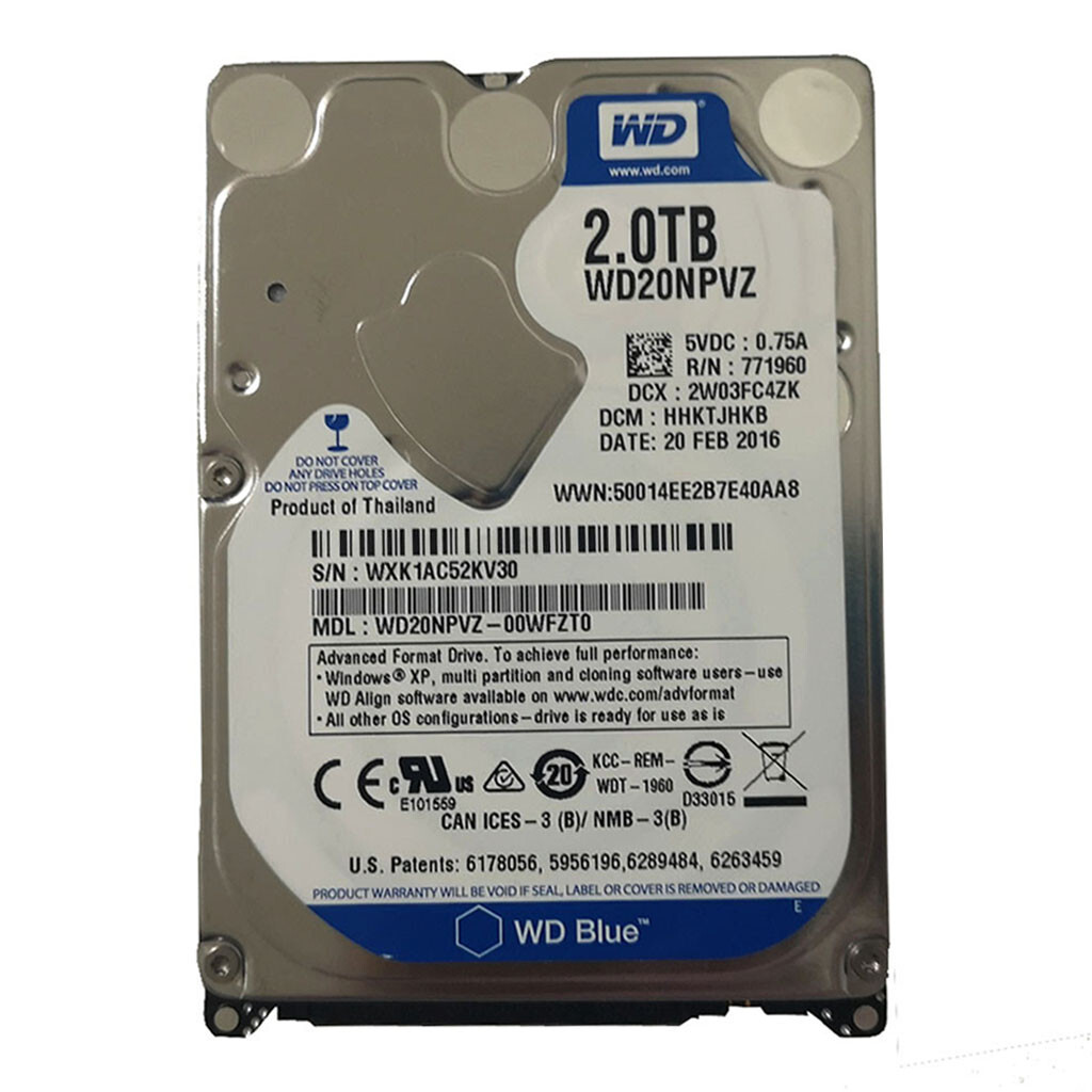 Western Digital 2TB WD20NPVZ 5400RPM 8MB SATA 2.5