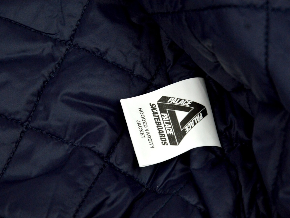 Palace hooded Varsity Jacket Size-S 2024 Navy Brand New 100